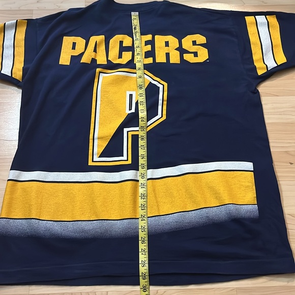 Indiana Pacers All Over Print Vintage T-Shirt Men’s XL - Picture 6 of 6
